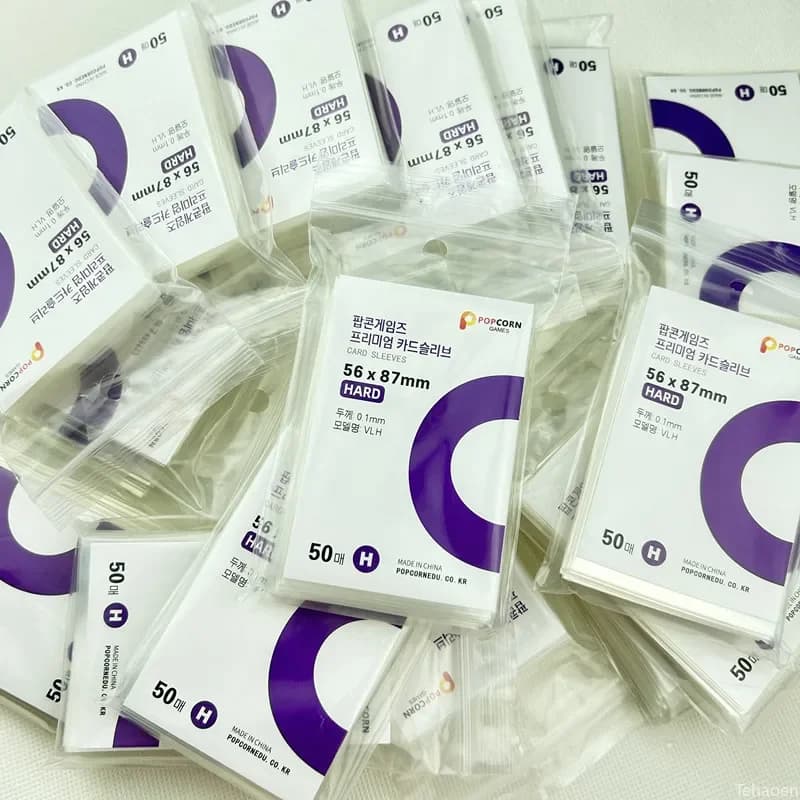 50Pcs Korea Card Sleeves HD Clear Kpop Idol Card Protective Sleeve Photcards Protector Photo Case Box for Popcorn Card Holder