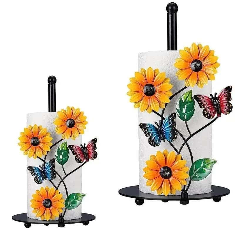 3D Butterfly Bee Living Room Decorations Creative Design Metal Art Sunflower Flower Pot Household Kitchen Molds Accessories