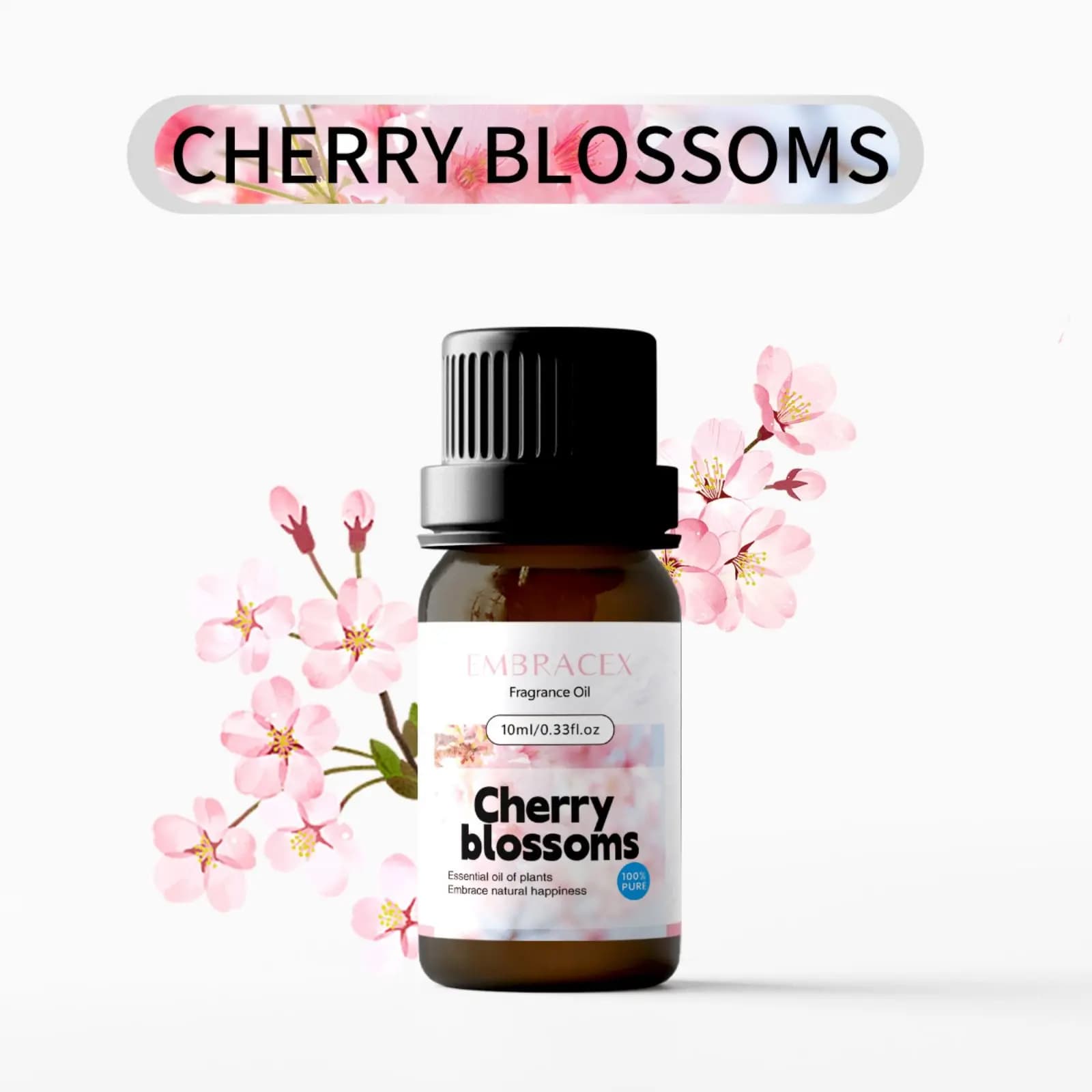 10ml Cherry Flowers Essential Oils Flower Bouquet Gifts for Car Female Fragrance For Home Deodorant For Car