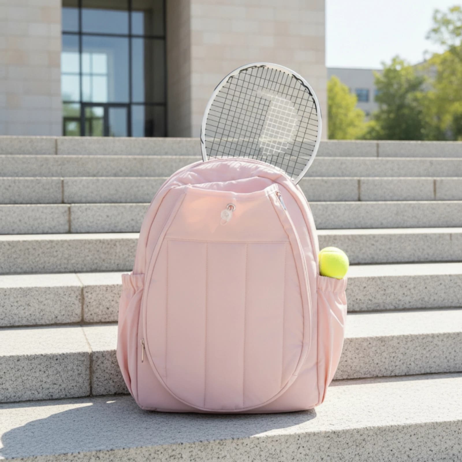 Tennis Bag with Shoe Compartment Adjustable Racket Backpack Backpack with Shoe Compartment Lightweight for Pickleball Players