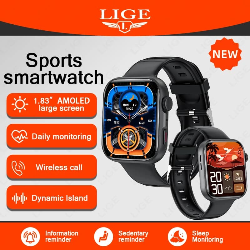 Smartwatch con Schermo Touch Completo 2026, Basso Consumo, Chiamate Bluetooth, Impermeabile, Promemoria Chiamate, Fitness Sportivo per Donne e Uomini