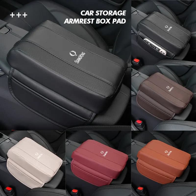 Car Armrest Box Mat Center Console Height Increase Storage Pock Auto Accessories For SsangYong Sport Korando Rexton Musso