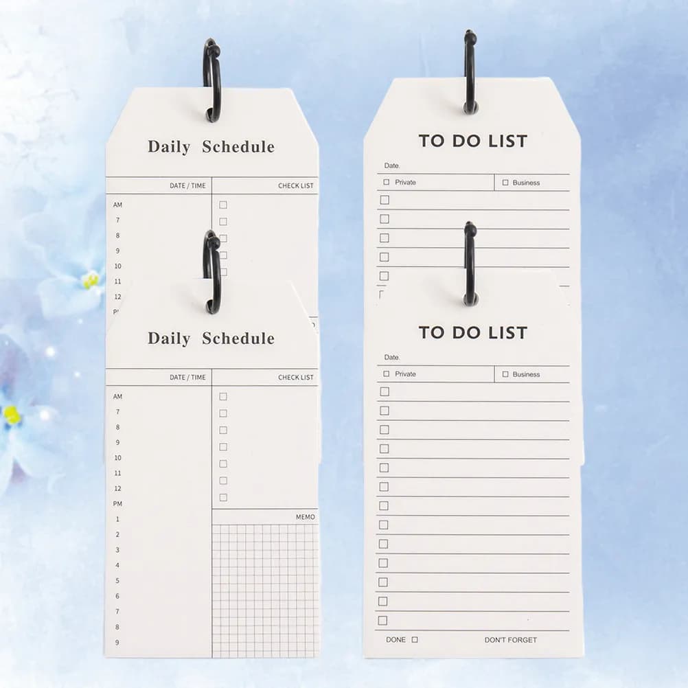 4Pcs Ring Binder Notebook Simple Stylish Daily Planner Diary Journal Smooth Writing Paper for Office School Travel Ideas