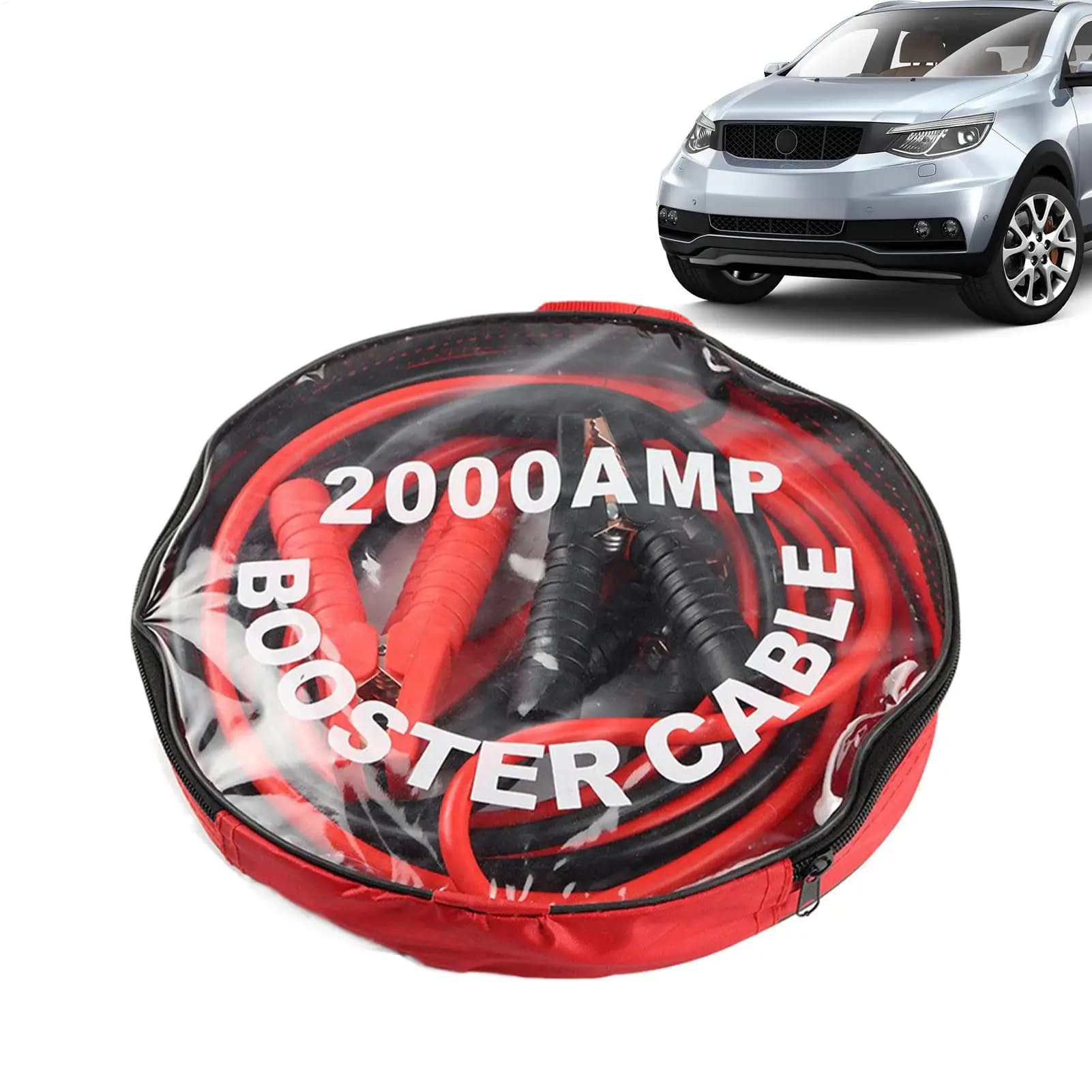 Cavi jumper portatili resistenti 2000A per avviamento batteria per auto con adattatore per moto ATV rimorchio per tosaerba per auto Powersports