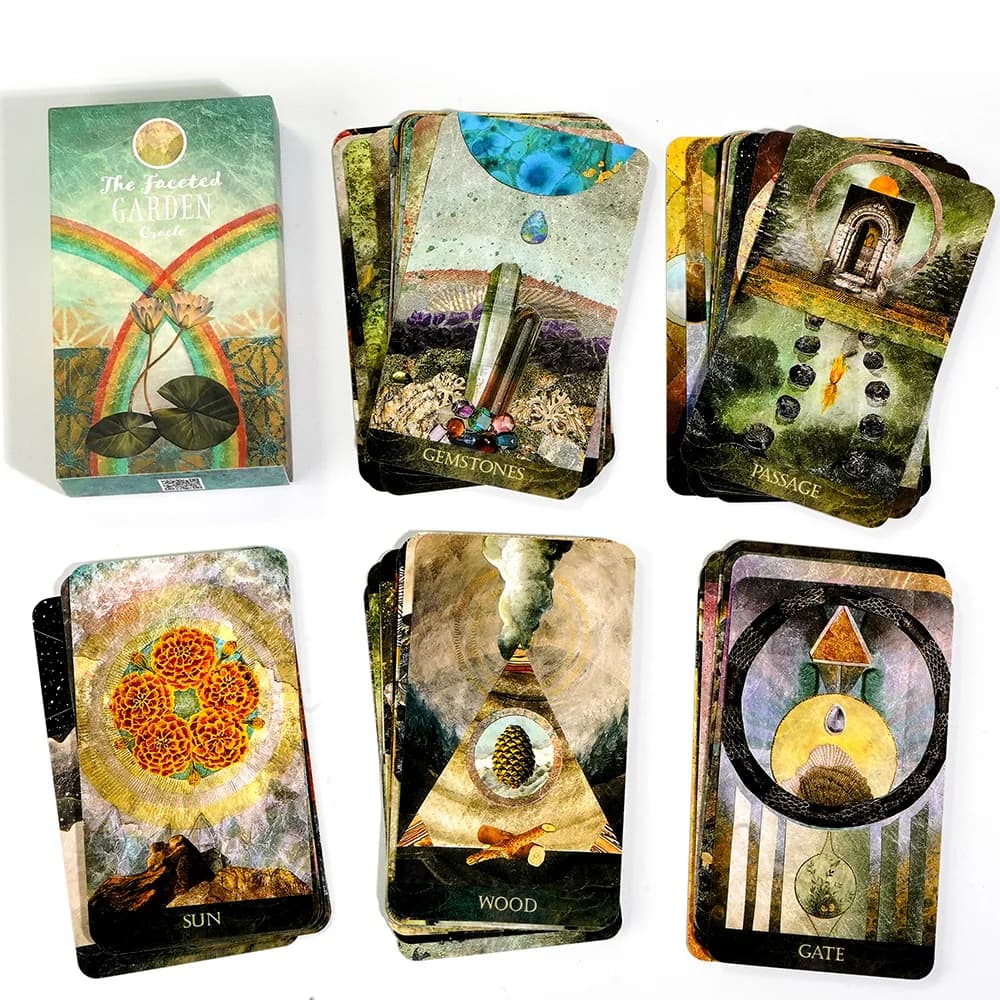 52 carte The Faceted Garden Oracle Seconda edizione Oracle Deck Divinazione ispirata al simbolismo e nella metafora del giardino