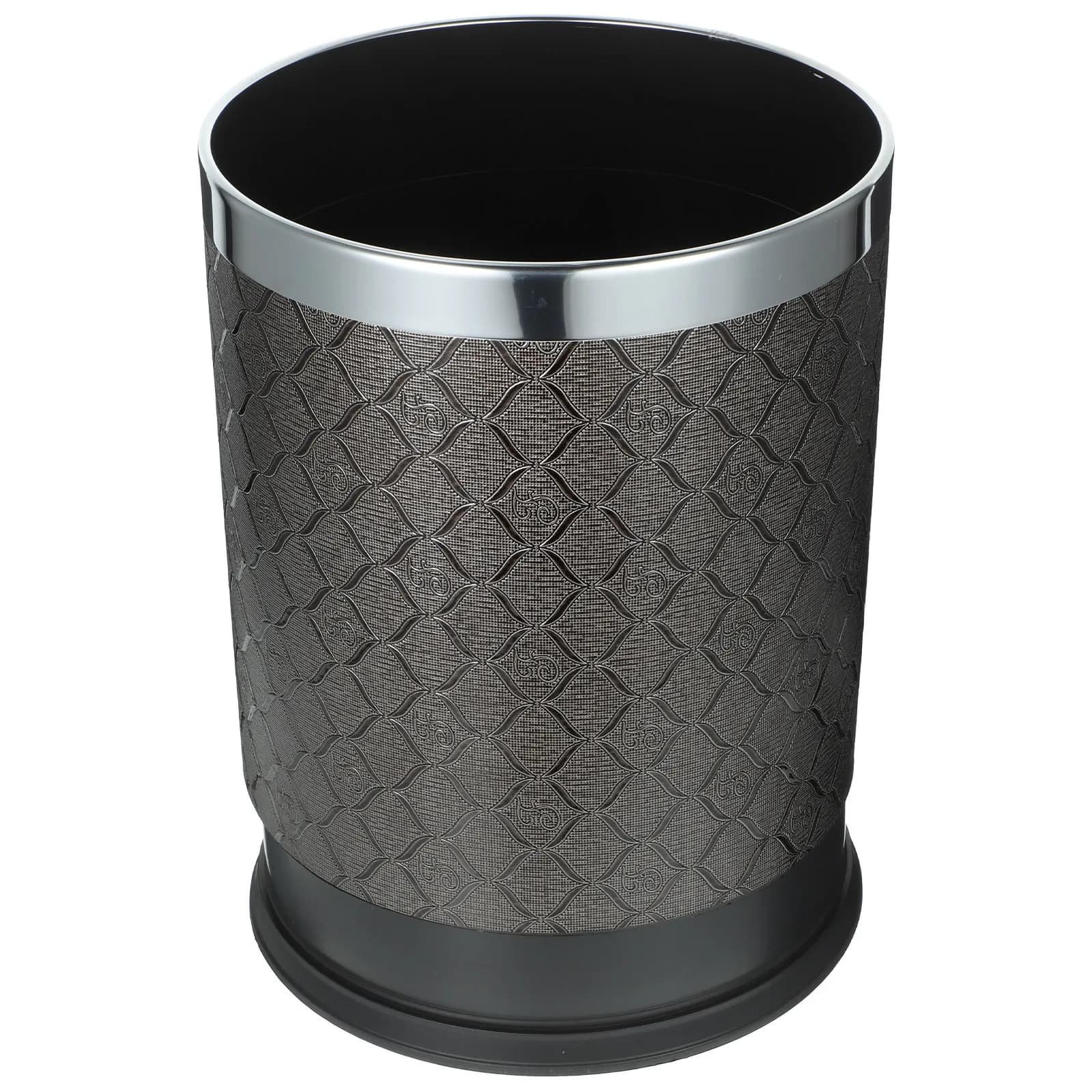 Stylish Modern Plastic Trash Bin Large Capacity Easy Clean Reusable Waste Basket for Living Room Bedroom Bathroom Kitchen Hotel