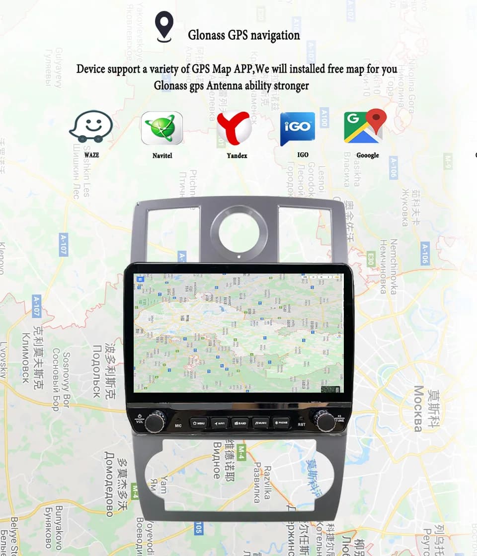 2Din Android 14 Autoradio Multimedia PC Tablet Per Chrysler 300C 2004 - 2011 GPS DVD Video Lettore musicale Sistemi intelligenti per auto