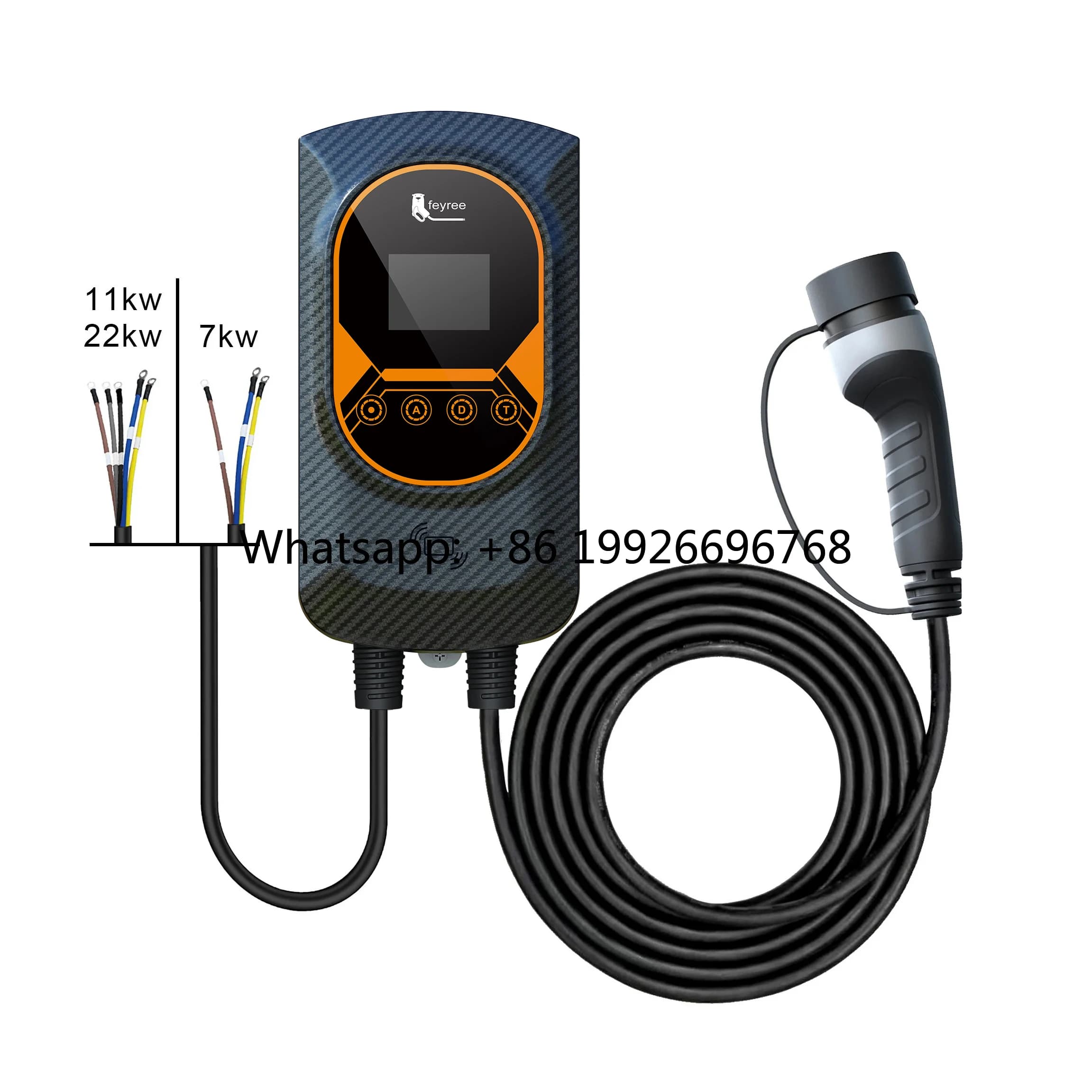 Caricatore EV Feyree 7kw 22kw 32A Livello 2, Stazione di Ricarica Rapida per Auto Elettriche, Wallbox Domestico