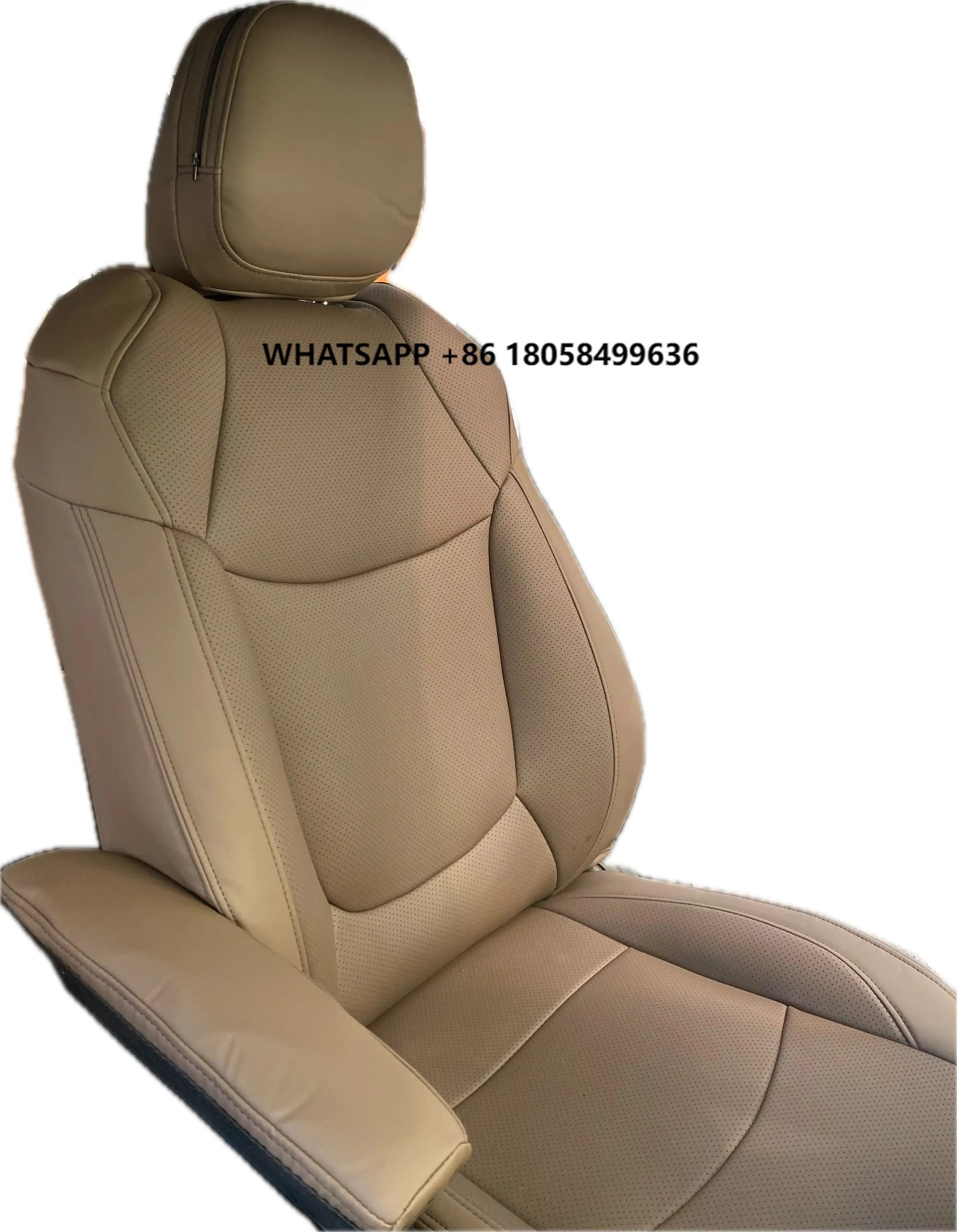 Durable and waterproof luxury leather seat covers for 7-seat interior car accessories kit for rear position