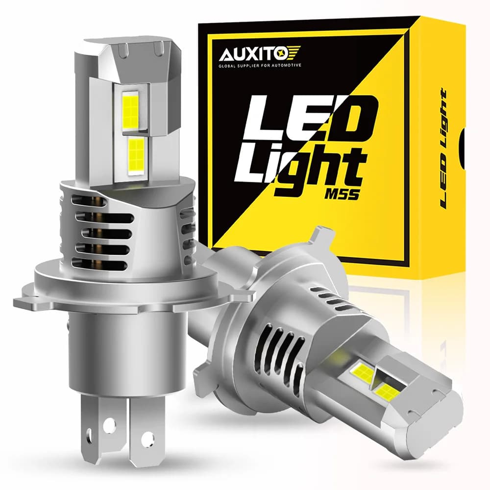 AUXITO 2 Pz 22000LM H4 9003 Lampadine per fari a LED Canbus 6500K Bianco H4 HB2 LED Fascio alto e basso Lampade per auto Luce per veicoli 120 W
