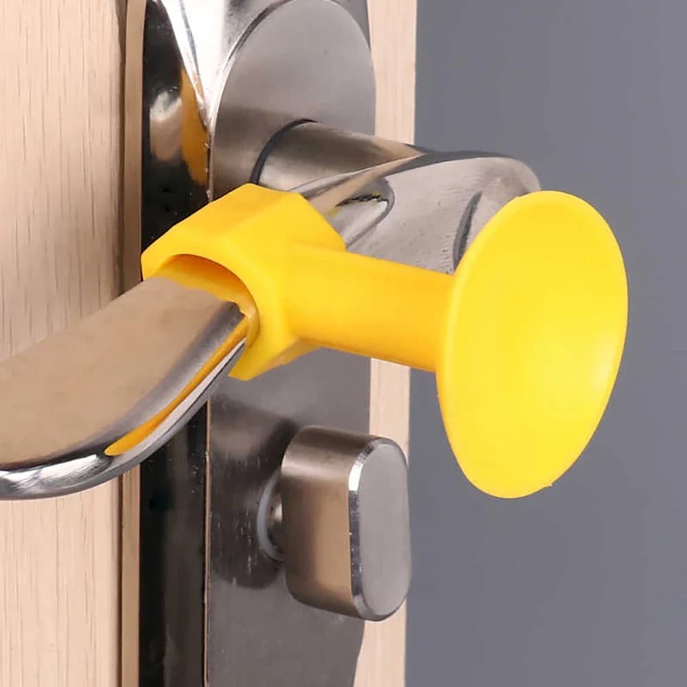 Maniglia per porta in silicone Manicotto anticollisione Fermaporta Maniglia per porta Ammortizzante Tappetino antiscivolo Adesivo per porta per mobili