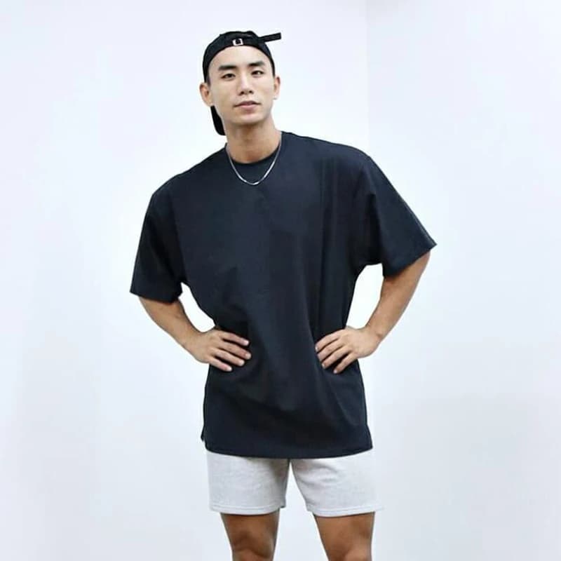 Plain Gym Clothing Fitness Oversized Running T Shirt Men Hip Hop Sportswear Loose Half Sleeve T-shirt Muscle Bodybuilding Tshirt