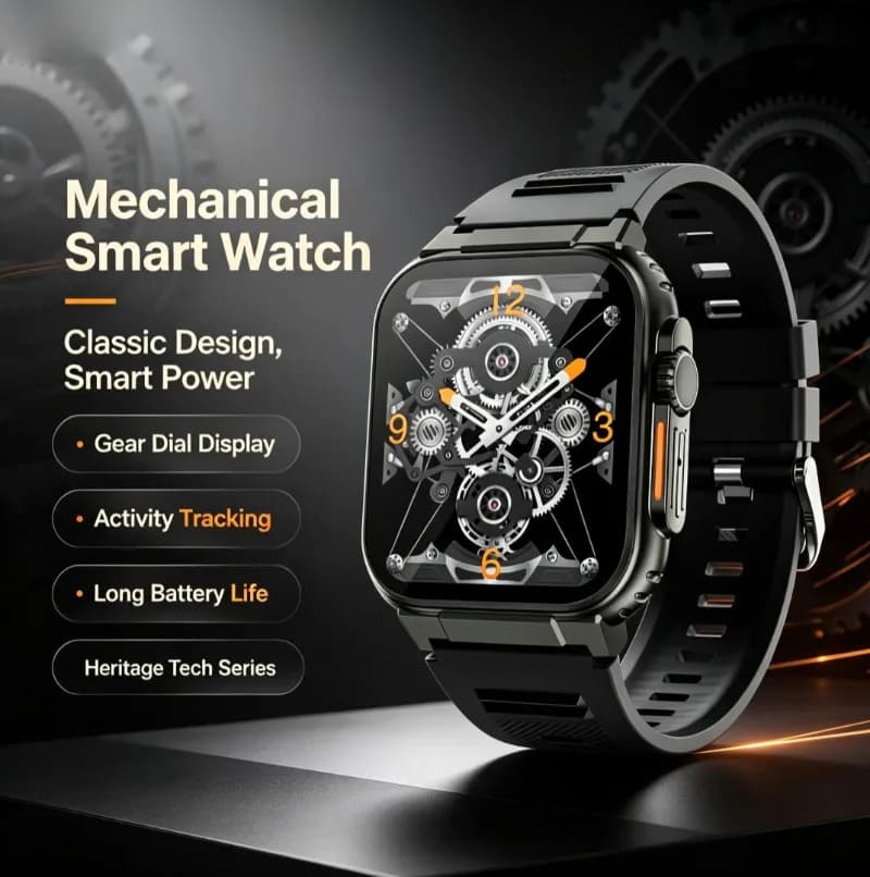Trendy Sports Smartwatch, Bluetooth Calling, Local Music Storage, Heart Rate Blood Pressure Monitoring, Multi-Sport Support