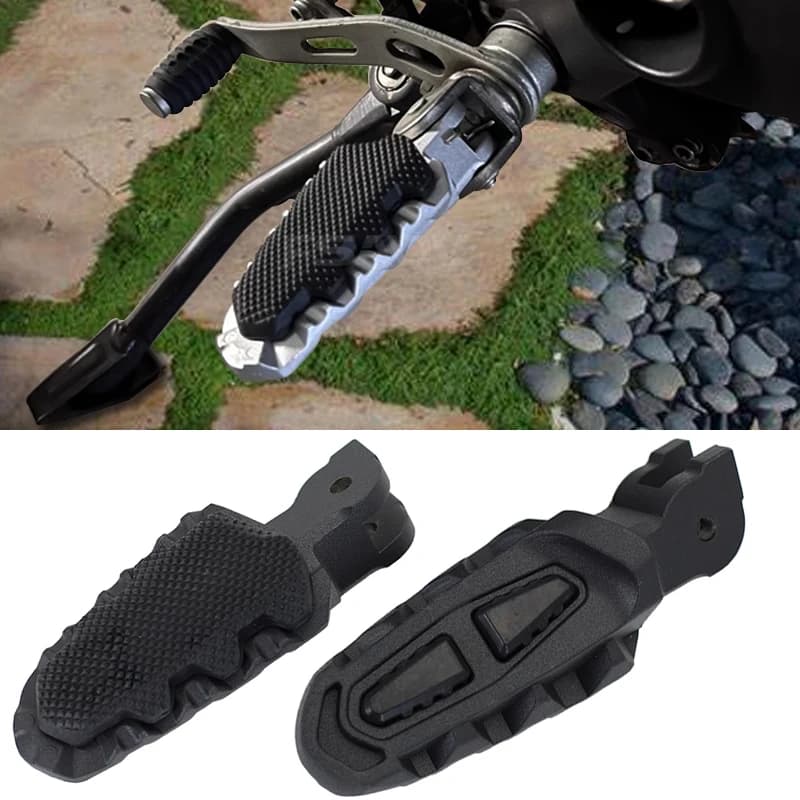 Poggiapiedi Anteriori per Ducati Hypermotard 821 Multistrada MTS 950 1260 1200 Pedane Moto con Copertura in Gomma