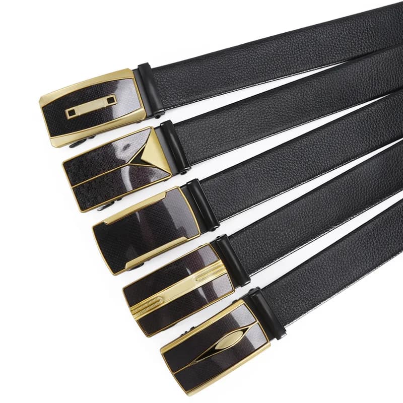Cintura con motivo Lychee, cintura da uomo versatile per jeans, ideale per il business