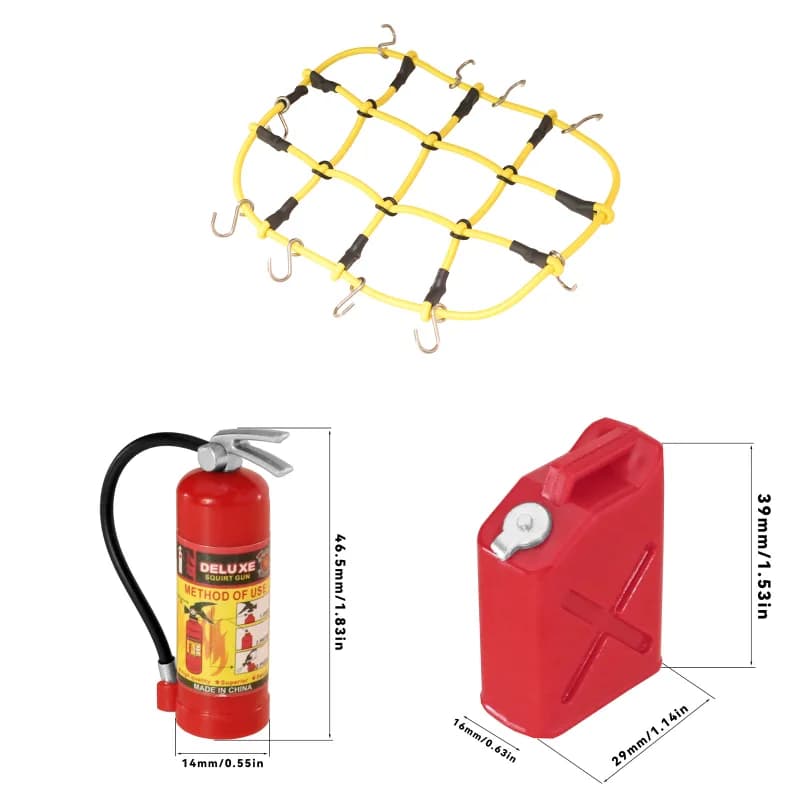 Kit di Decorazione con Rete per Bagagli per MN99S MN98 D90 RC Crawler, Parti di Aggiornamento, Accessori in Scala Simulata