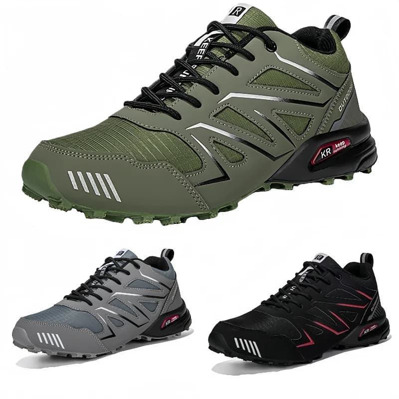 Scarpe da ciclismo senza serratura da uomo, scarpe da trekking antiscivolo per sci di fondo da montagna all'aperto, scarpe sportive traspiranti, scarpe da ciclismo su strada