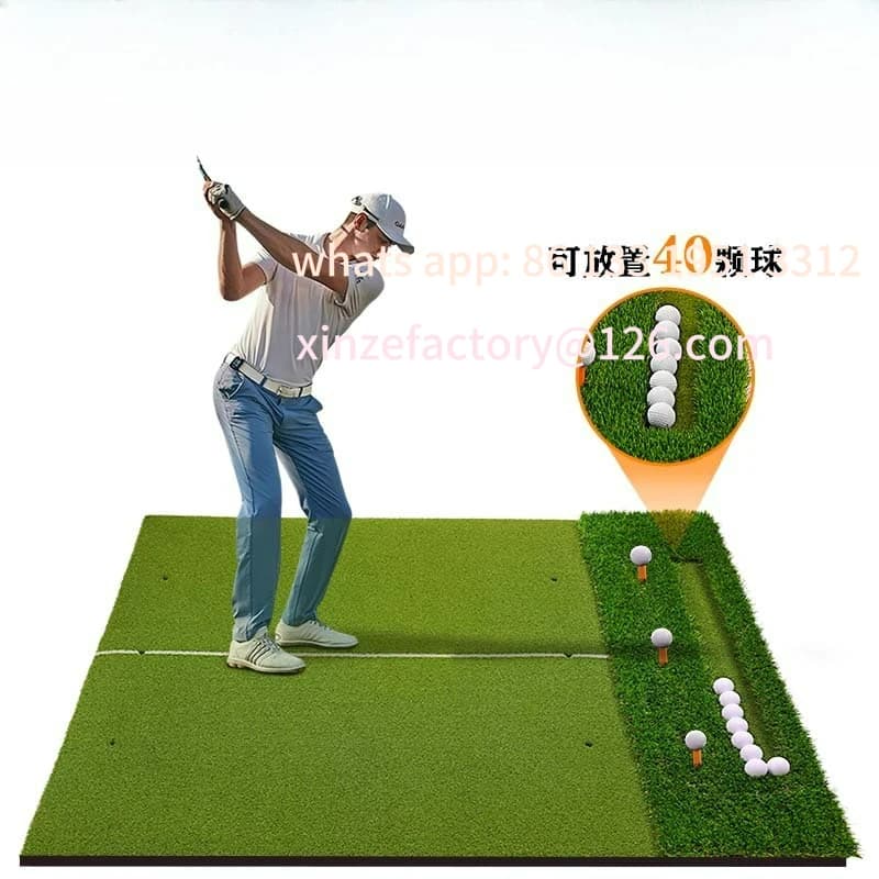 Tappetino da golf per pratica con area palla 2 in 1 per altalena da esterno