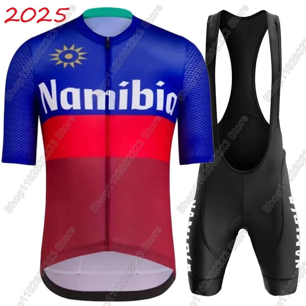 Namibia National Team Cycling Jersey 2025 Set Summer Cycling Clothing Road Bike Shirts Bicycle Suit Bike Shorts with MTB Ropa Maillot