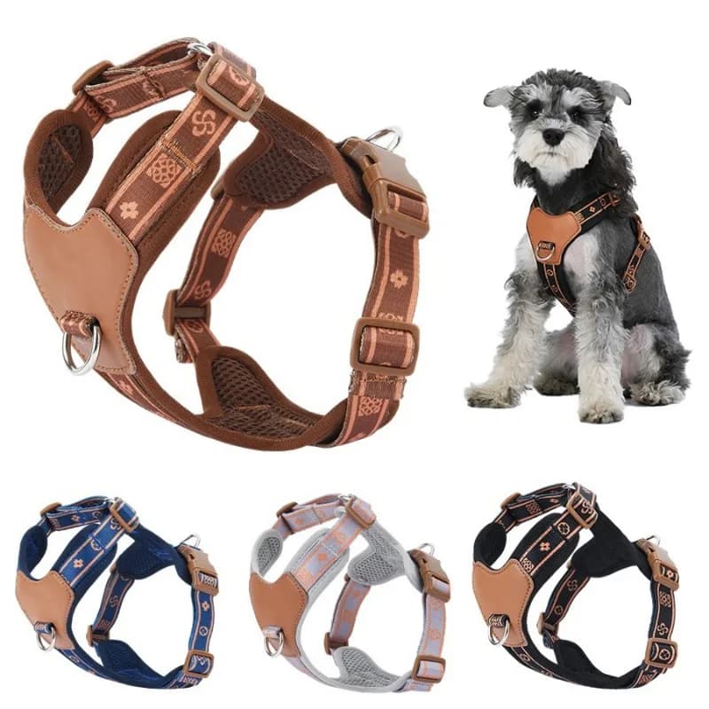 Imbracatura riflettente e traspirante per cani di piccola e media taglia