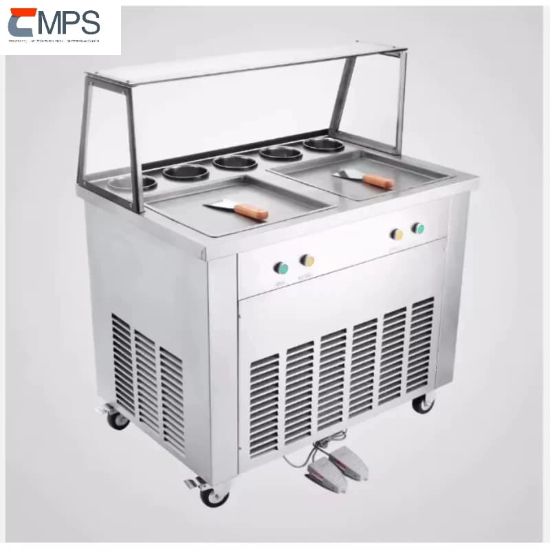 Stainless Steel Plate Double Gelato Machine for Frozen Fruit and Yogurt, Hot Sale