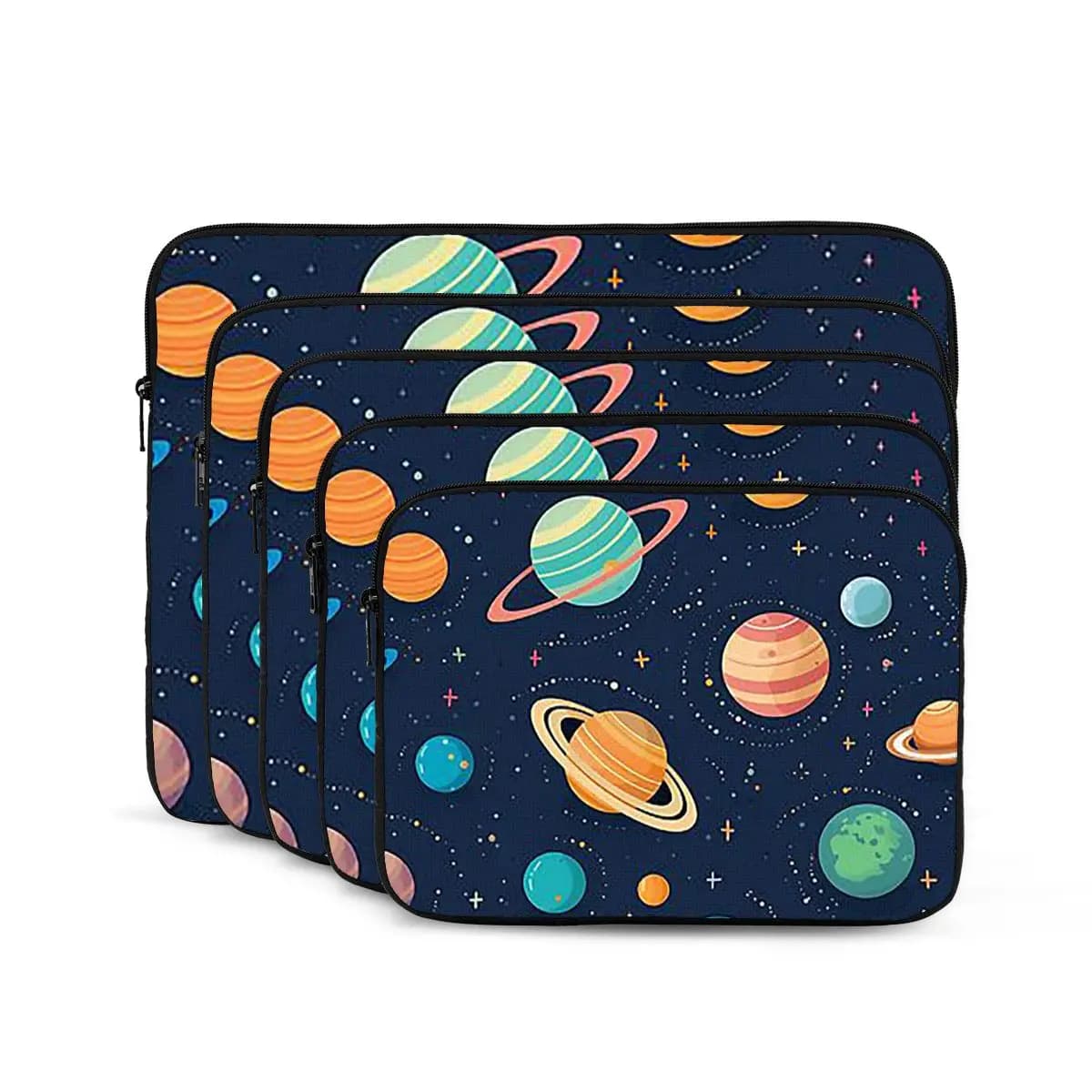 Borsa per laptop per notebook universo pianeti spaziali del sistema solare 10 12 13 15 17 pollici custodia per notebook borsa per tablet custodia antiurto