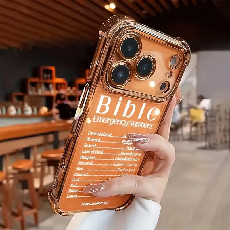 Custodia per cellulare: nuova custodia trasparente in TPU elettroplaccato con airbag, design fantasia, adatta per iPhone serie 17-11