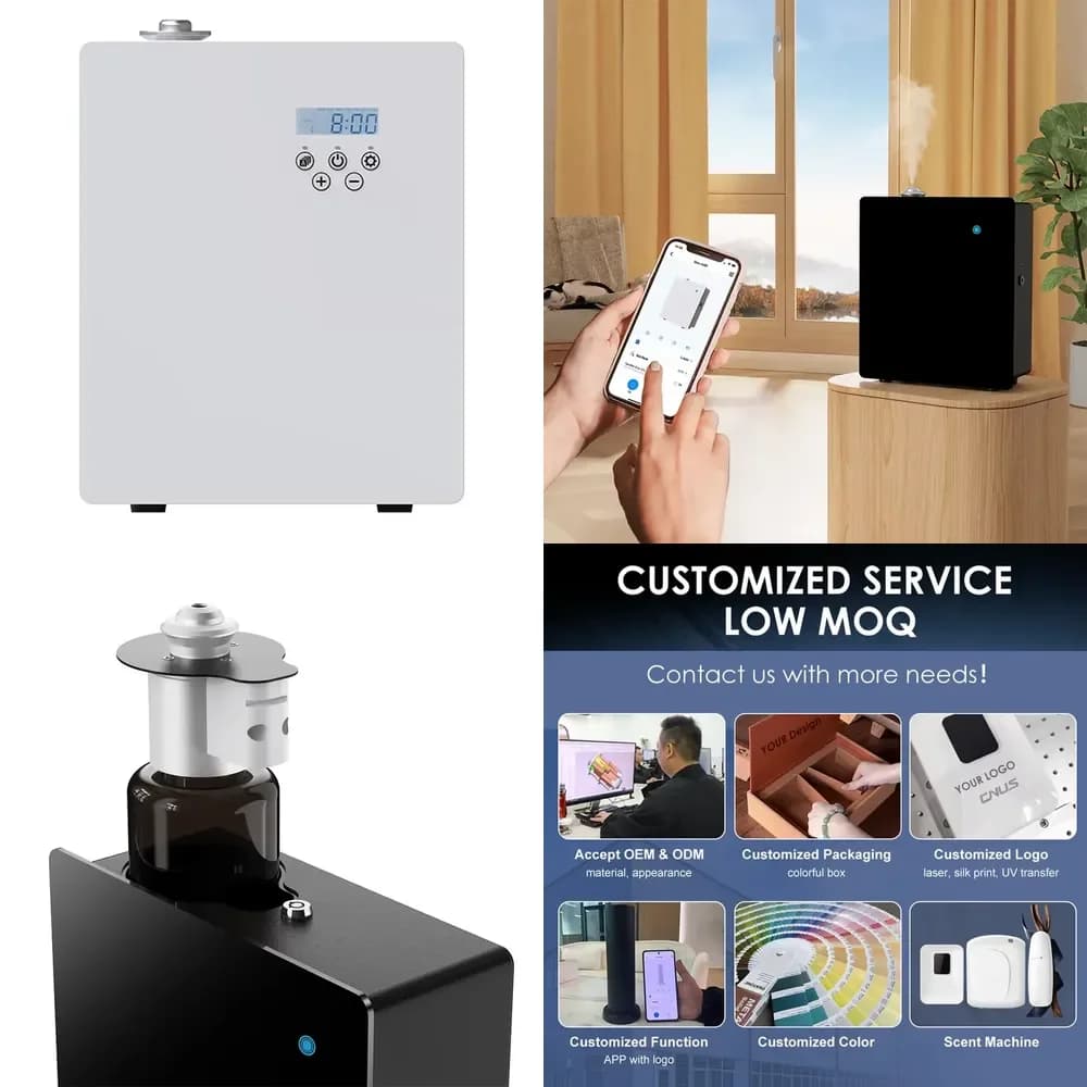 CNUS S600 Professional Wall Mount Waterless Essential Oil Air Commercial Hotel Scent Aroma Aromatherapy Diffuser
