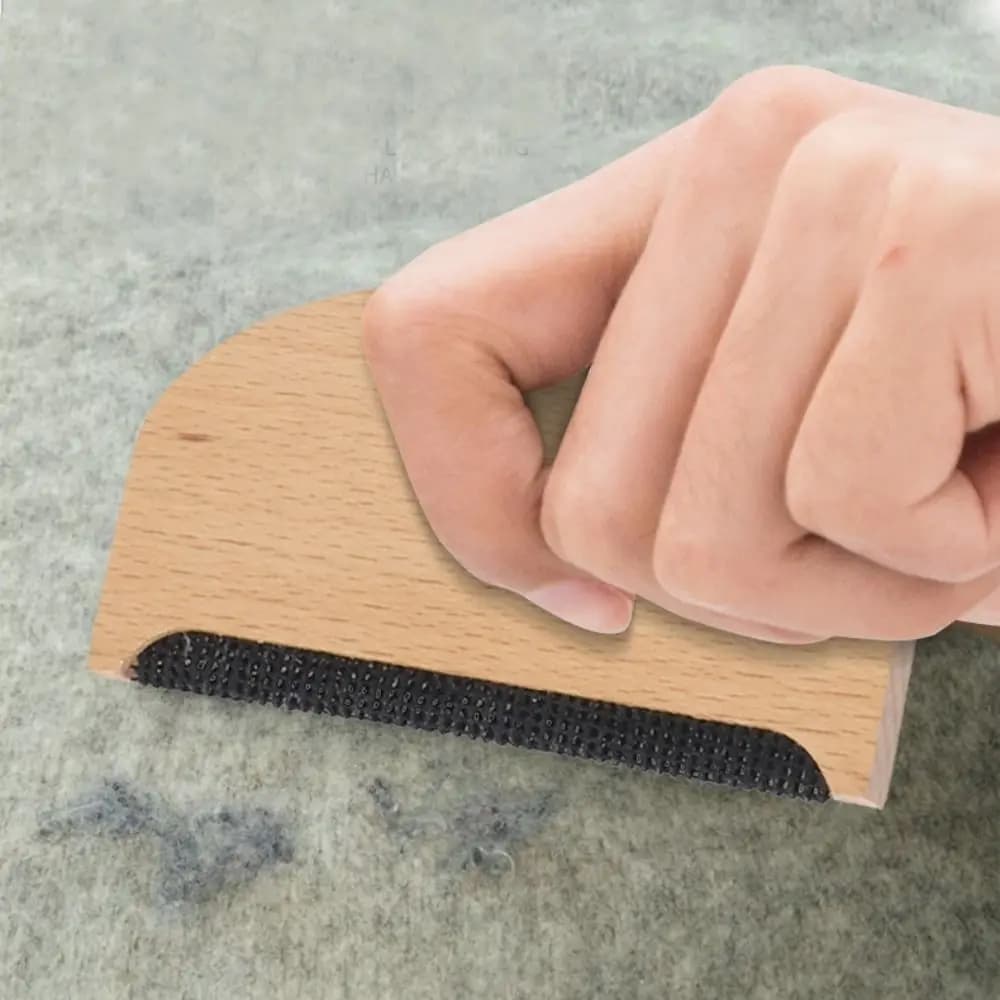 Comodo Epilatore Manuale in Legno per Rimozione Pelucchi da Tessuti, Maglioni e Vestiti
