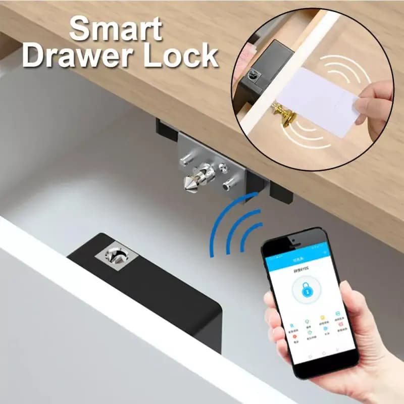 Smart Home cassetto serratura elettronica nascosta fai da te armadio in legno serratura intelligente sensore scheda IC TTLOCK APP sblocca protezione di sicurezza