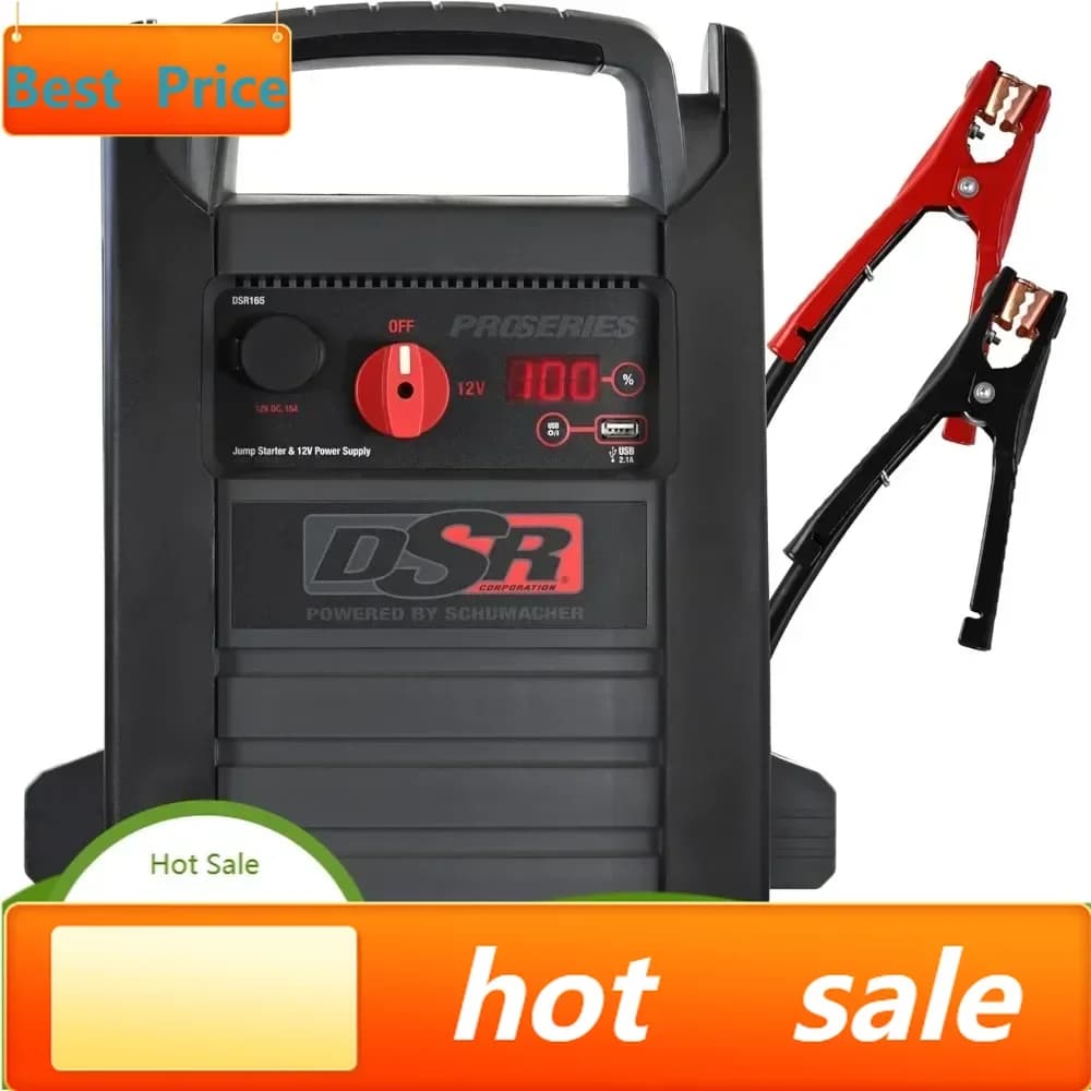 Avviatore di Emergenza per Auto DSR ProSeries - 2200 Amp di Picco, 12V, con Funzione Jump Box e Stazione di Alimentazione Portatile - Digitale