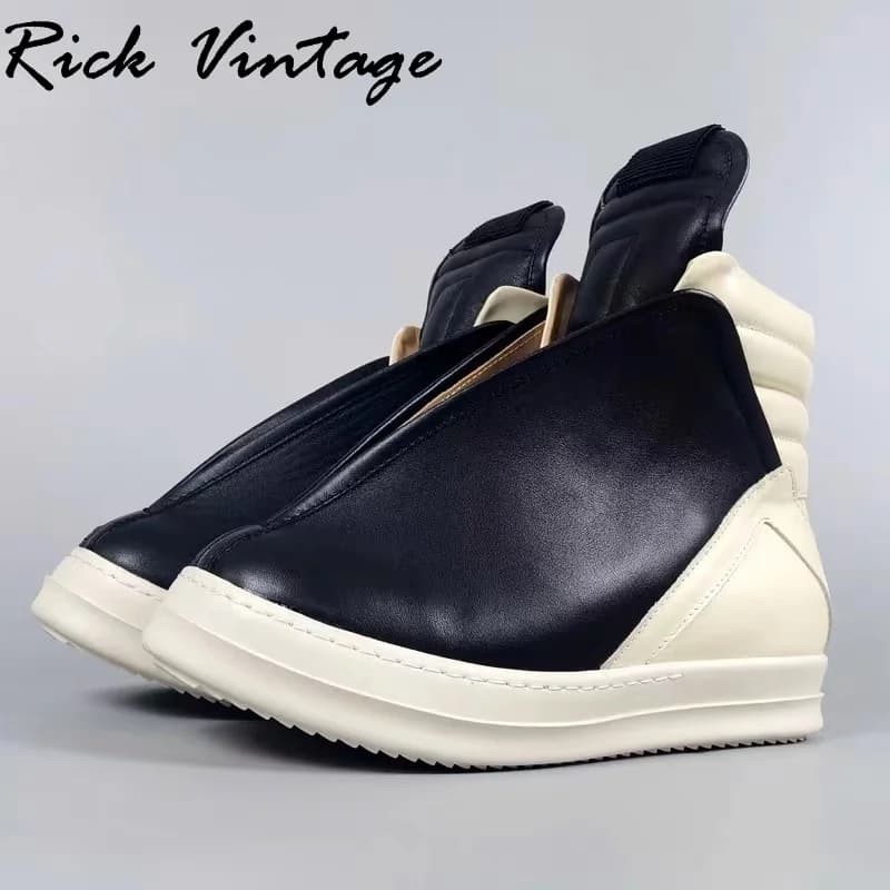Stivaletti da moto da uomo di marca firmati Scarpe casual britanniche Piattaforma classica in vera pelle Scarpe da donna moda Hip Hop da uomo