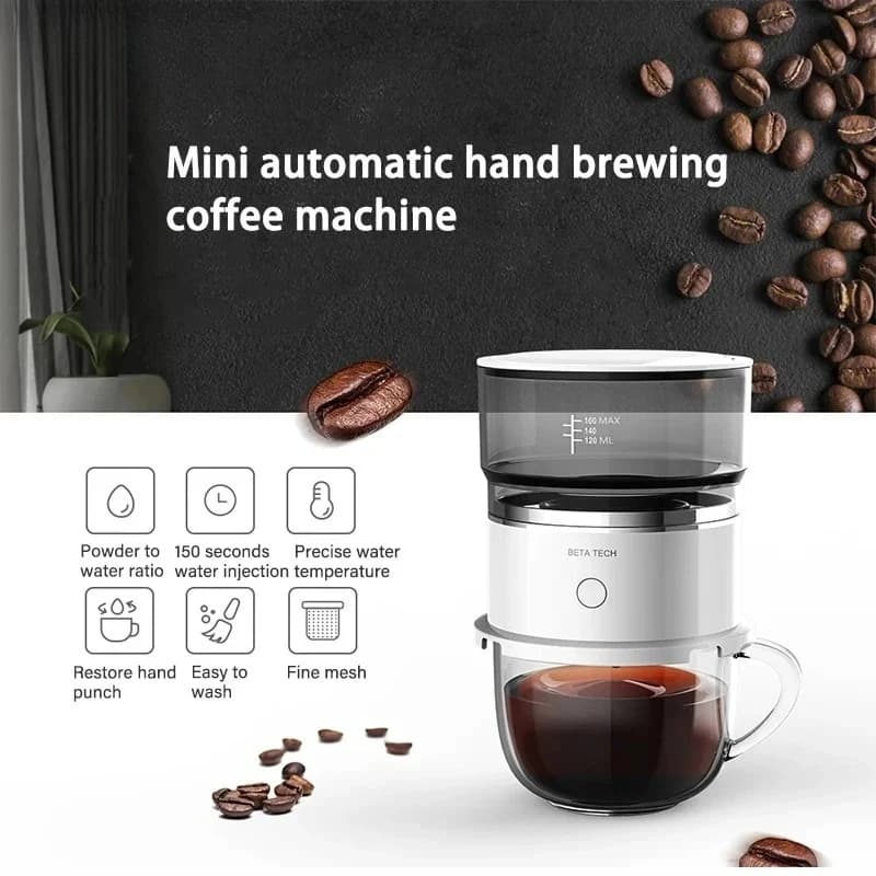 Mini Coffee Machine Hand-Pressed Coffee Maker Coffe Brewer Grinder Automatic Hand Drip Coffe Americano Maker Coffeeware Gift