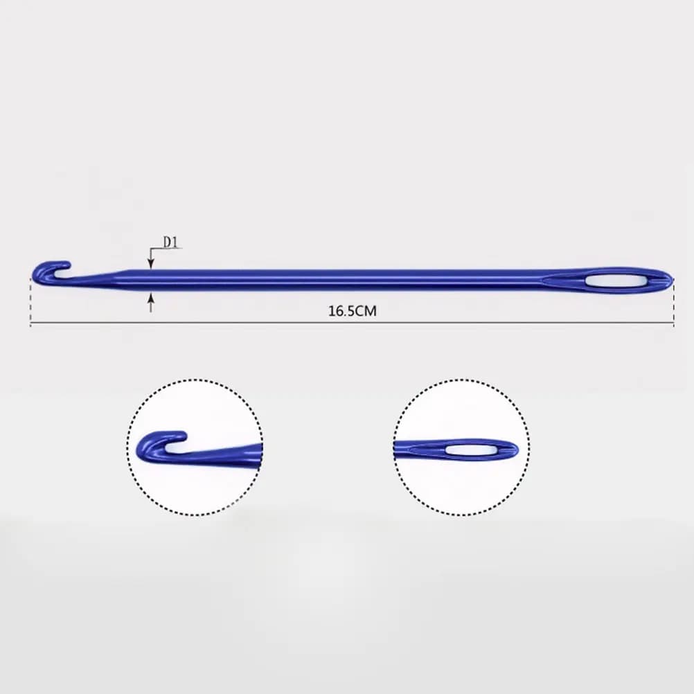 Set di 3 Ferri da Uncinetto in Alluminio Leggeri e Lisci, Ganci per Lavoro a Maglia di Lunga Durata, Ideali per Lavori Artigianali con Filati e Creazione di Regali Fai-da-Te