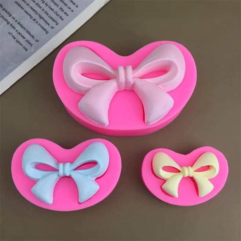 DIY Bowknot Chocolate Silicone Mold Cake Decorating Tool Reusable Fondant Mould for Baking Epoxy Resin Handcraft Decoration