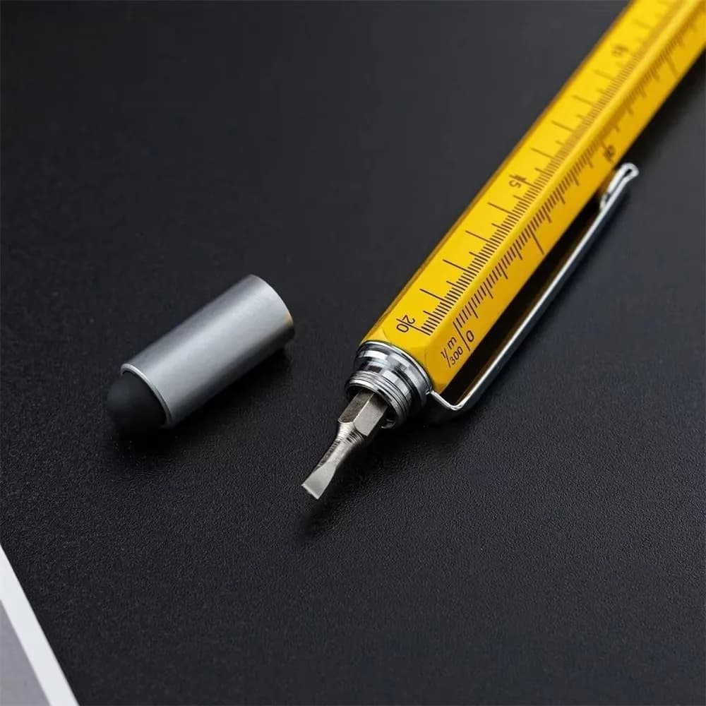 Metal Multifunction Screwdriver Pen Laser Engraving Custom Logo Ballpoint Pen Screwdriver Function Multifunction Stationery Pen