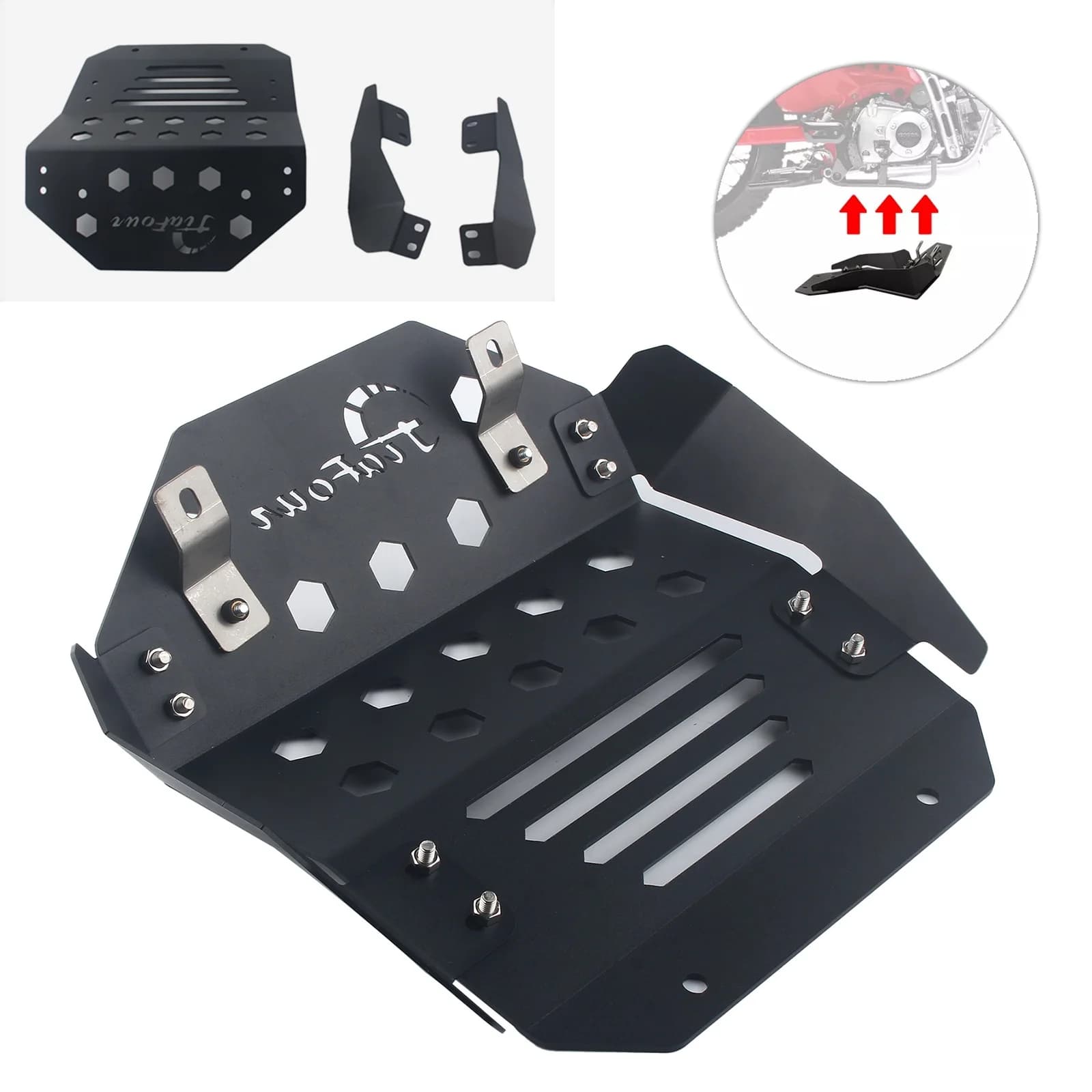 Per HONDA CT125 Hunter Cub 2020-2024 Moto Sotto Il Motore Copertura di Protezione Piastra Paramotore Protezione Motore Telaio Copertura