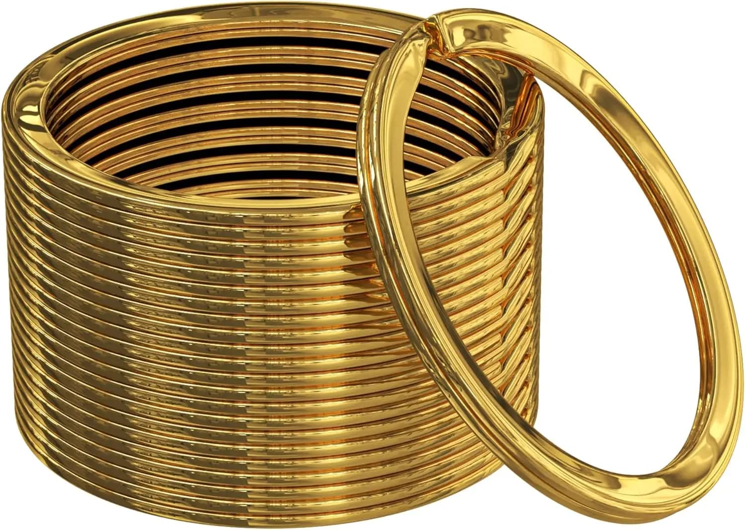 Anelli Portachiavi Resistenti 30mm, Confezione da 12, Anelli Aperti Anodizzati a Caldo per EDC, Paracord, Artigianato e Chiavi Auto