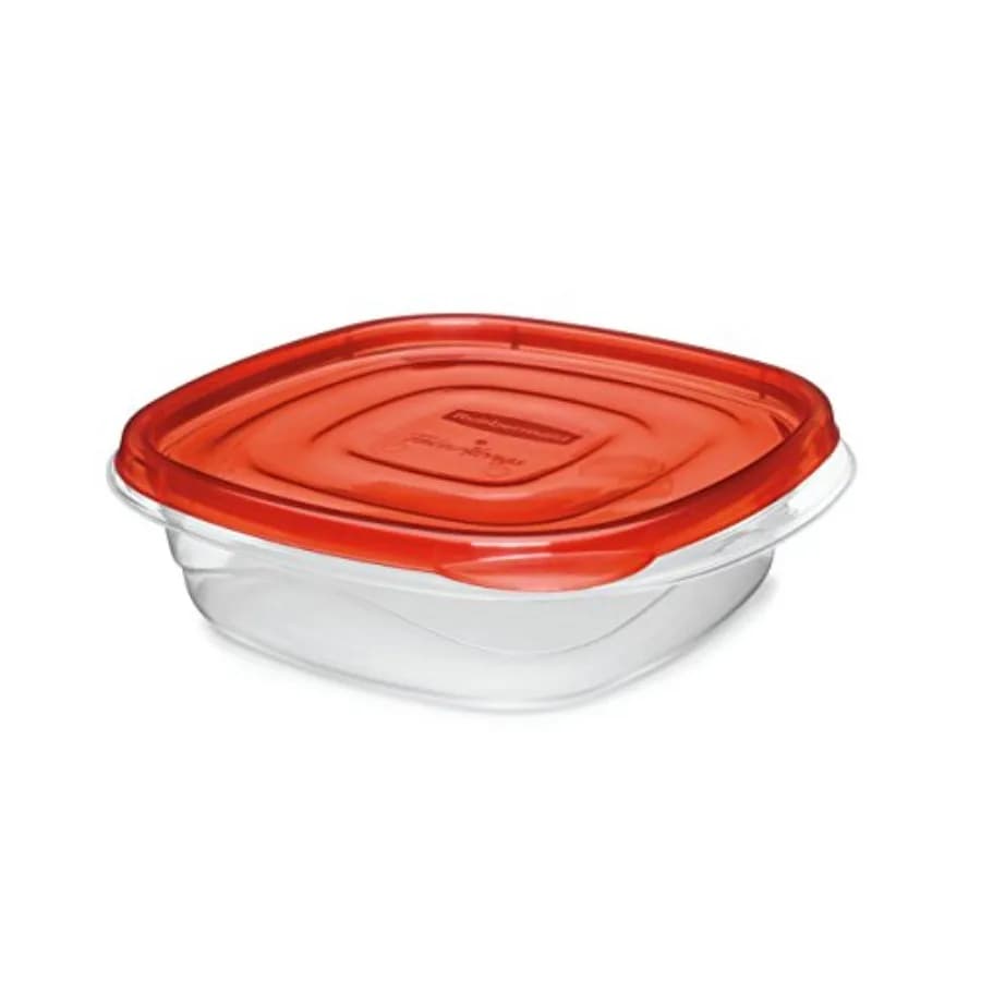 TakeAlongs Square Food Storage Containers, 2.9 Cup, Tint Chili, 2 Count