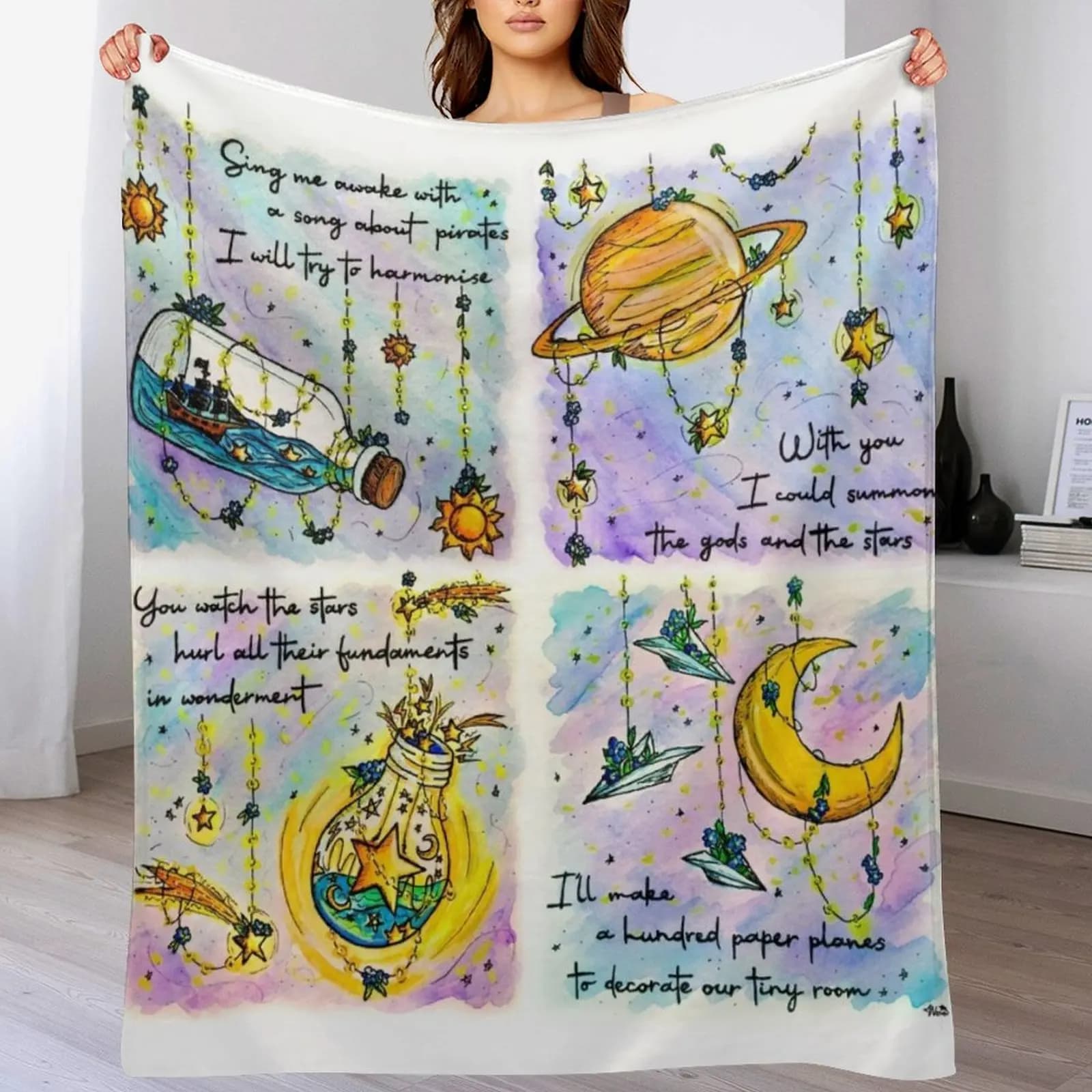 Serie di luci decorative ispirate a The Amazing Devil, coperta comoda e facile da pulire per divano
