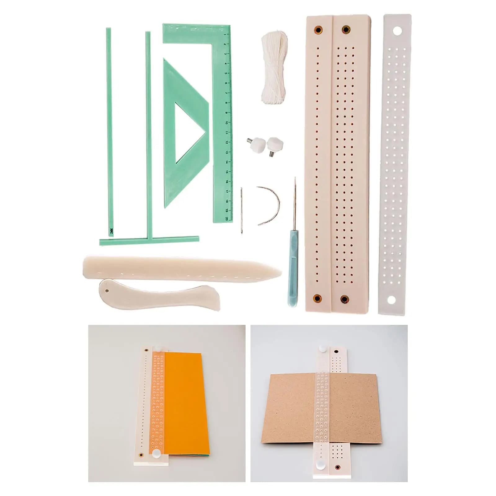 Bookbinding Kits Scrapbooking Punch Guide Bookbinding Supply Set for Creative Journals and DIY Albums
