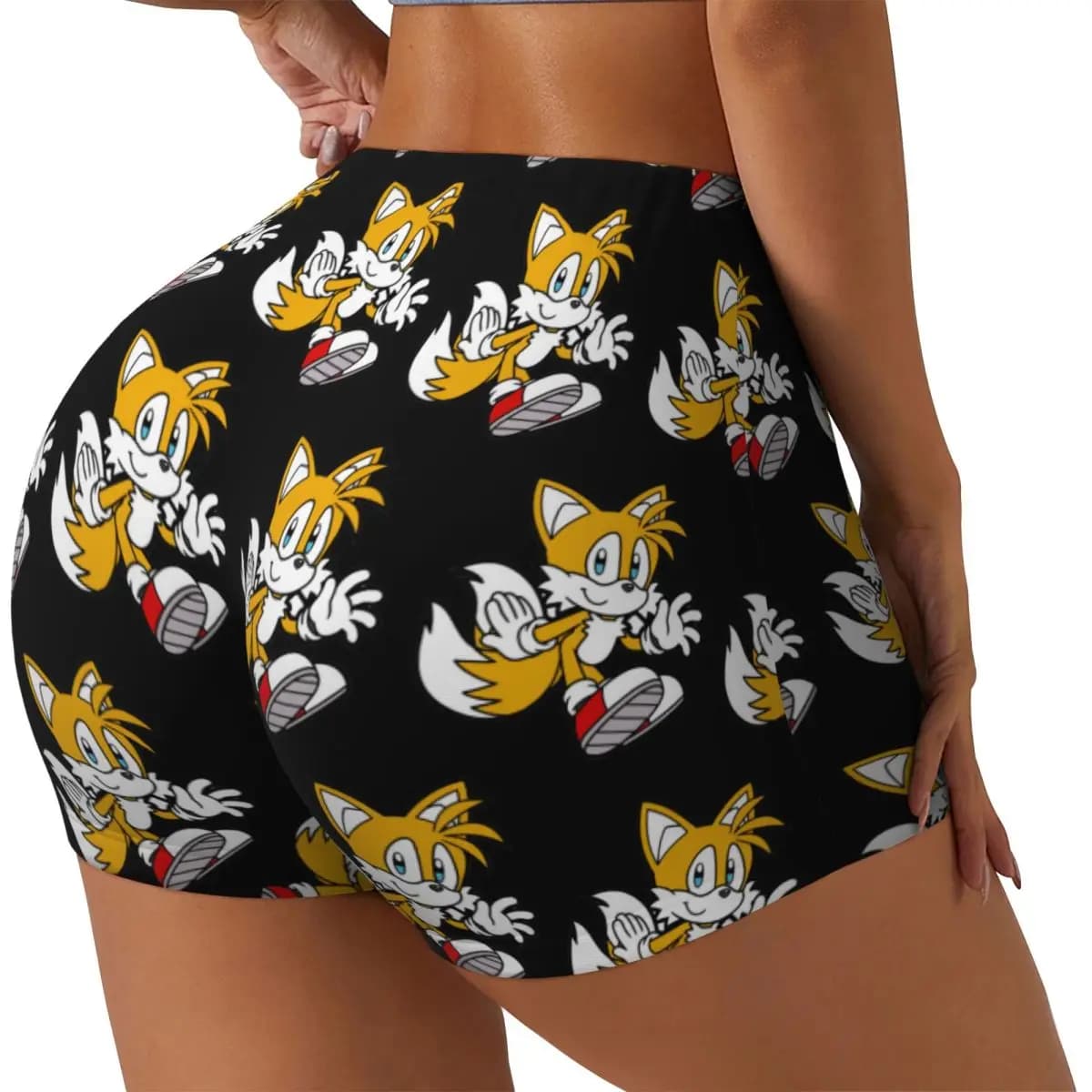 Pantaloncini da corsa per allenamento in palestra da donna personalizzati Miles Tails Prower Pantaloncini da yoga per motociclisti da pallavolo atletici
