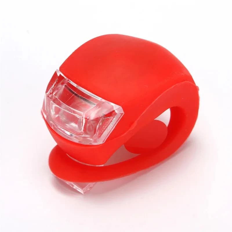1/2 Pezzi Luce Anteriore per Bicicletta in Silicone LED, Luce per Ruota Anteriore e Posteriore, Impermeabile, Accessori per Bicicletta, Lampada per Bici