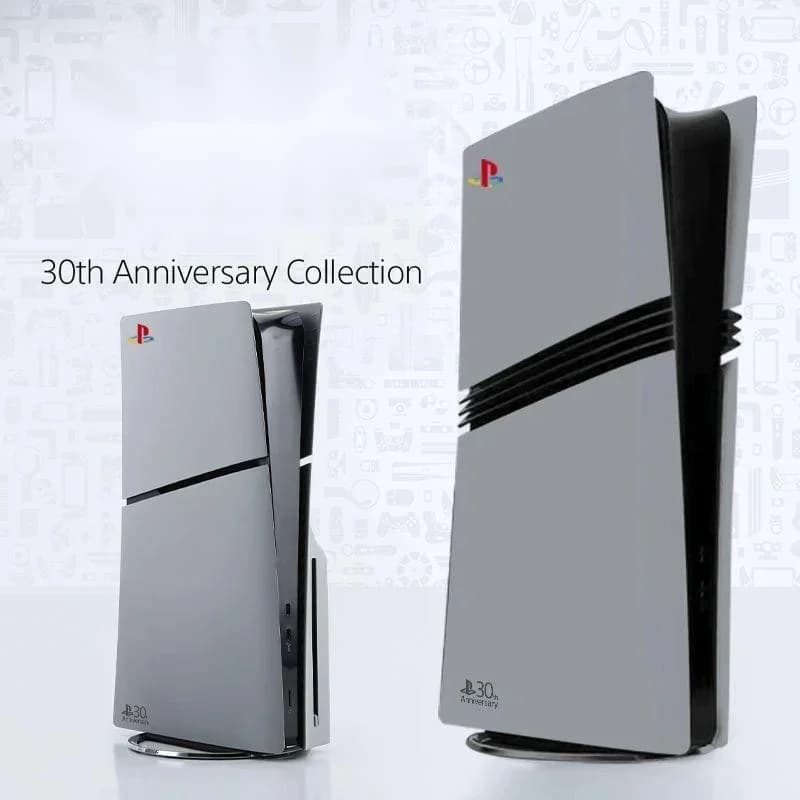 Per PS5 Pro 30th Anniversary Edition Custodia PS5 Pro Guscio grigio satinato Custodia sostitutiva Ps5 Slim 30th Anniversary