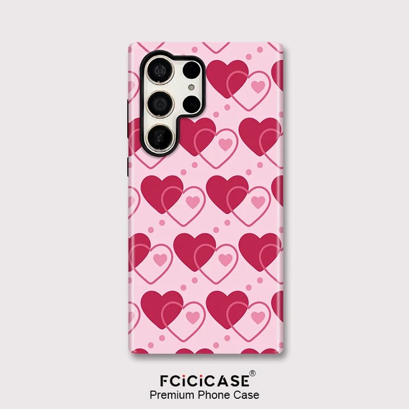 Custodia per Telefono Fcicicase con Dipinto a Cuore per Samsung Galaxy S25 Ultra S23+ S24 Plus S20 FE A36 A26 A16 A56, Cover Antiurto