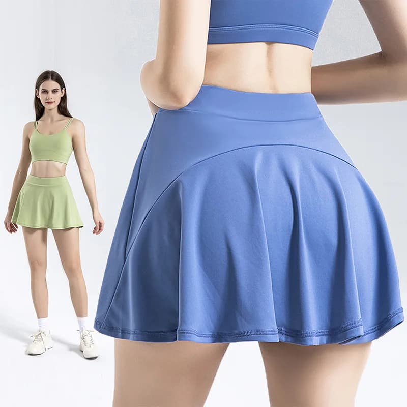 Pantaloncini da yoga da donna per sport, corsa, gonna da tennis plissettata, abbigliamento da golf femminile, morbidi pantaloncini da badminton, skort da allenamento, outfit estivo da palestra