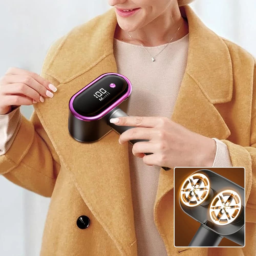 Electric Lint Remover Portable Double-head Fabric Shaver Rechargeable Pellet Lint Removers For Clothing Clothes Fluff Remover