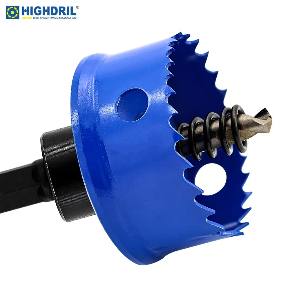 HIGHDRIL Sega a tazza bimetallica a gradini per la foratura di ferro, acciaio, rame, alluminio, legno e plastica
