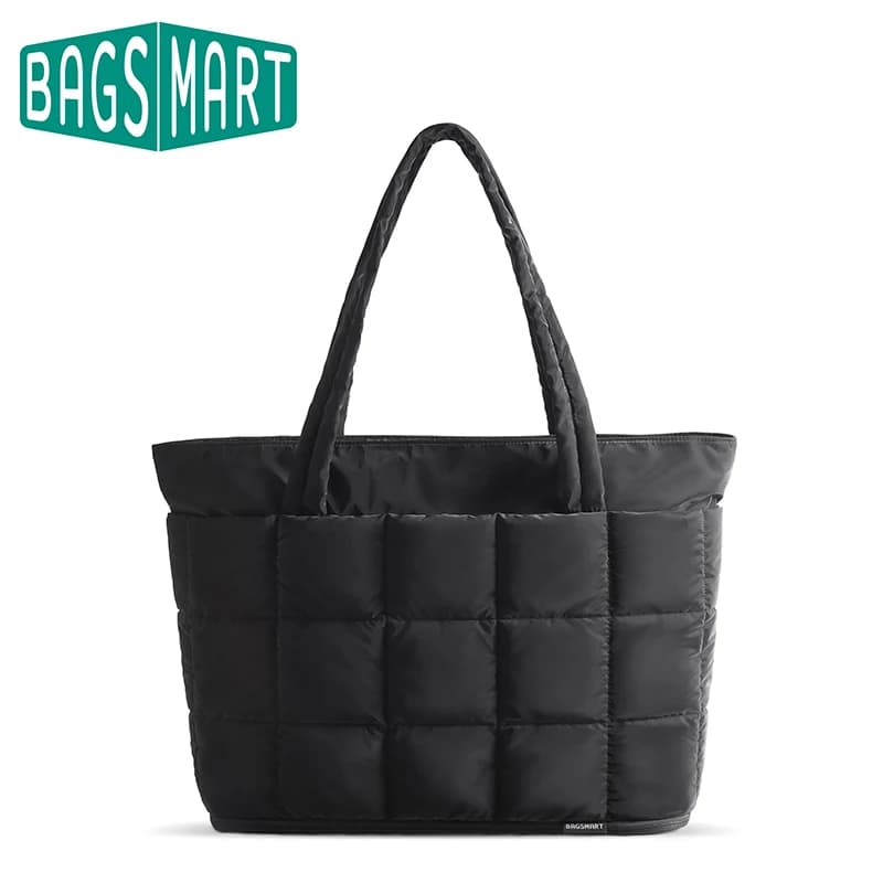 BAGSMART Borsa da viaggio da donna con cerniera espandibile Borsa da trasporto trapuntata resistente all'acqua per il lavoro dell'infermiera