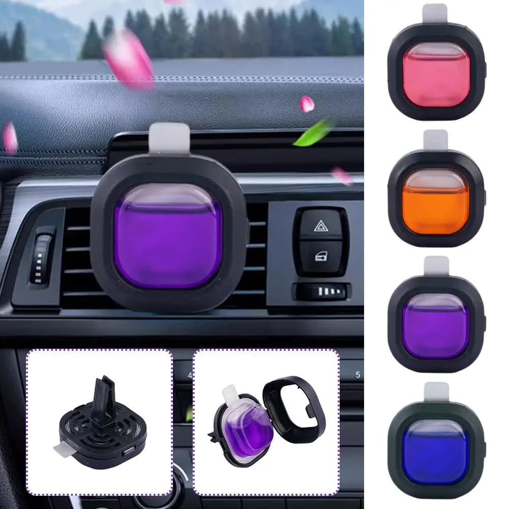 Car Aromatherapy Long-Lasting Car Vent Clip Air Freshener Essential Oil Odor Eliminator Car Aroma Air Freshener Auto Decoration
